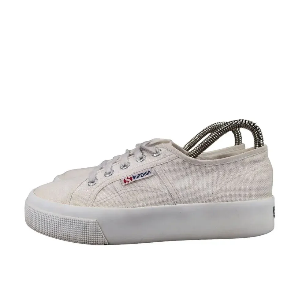 Superga Shoes Womens 6.5 Sneakers Fashion Lifestyle Platform Cotu Comfort Active